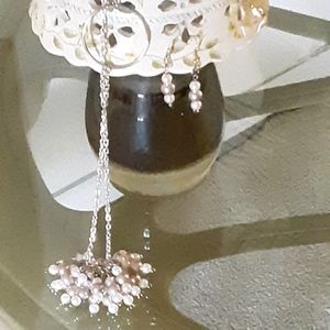 30' necklace with earrings to match